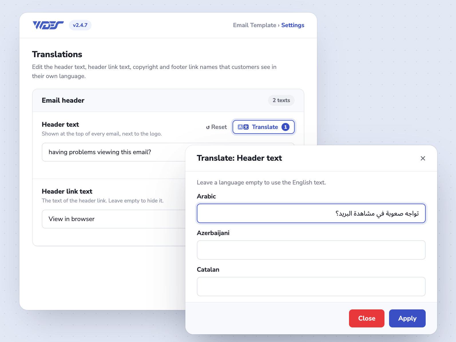addon — translations