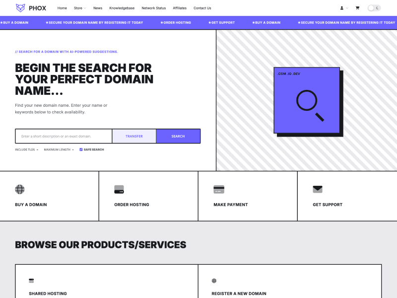 Homepage, Brutalist