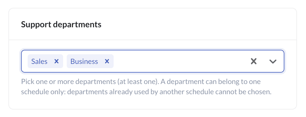departments