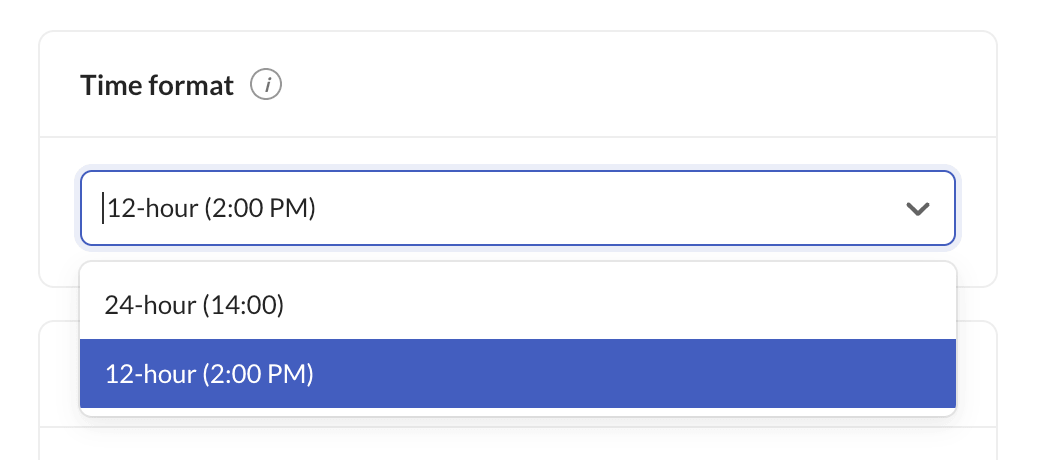 time format
